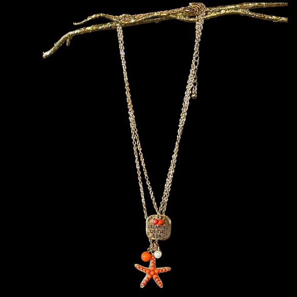 🎁 Layered Starfish Necklace Set - Picture 3 of 13